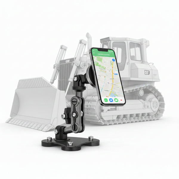 100lb Magnetic Phone Mount for Caterpillar Dozer - Heavy Duty Phone Mount Holder