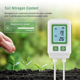 Portable NPK Soil Meter - Nitrogen Phosphorus Potassium Temp