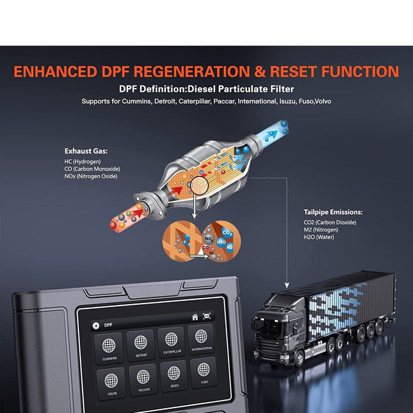 Peterbilt Truck DPF Regen & Diagnostic Scanner
