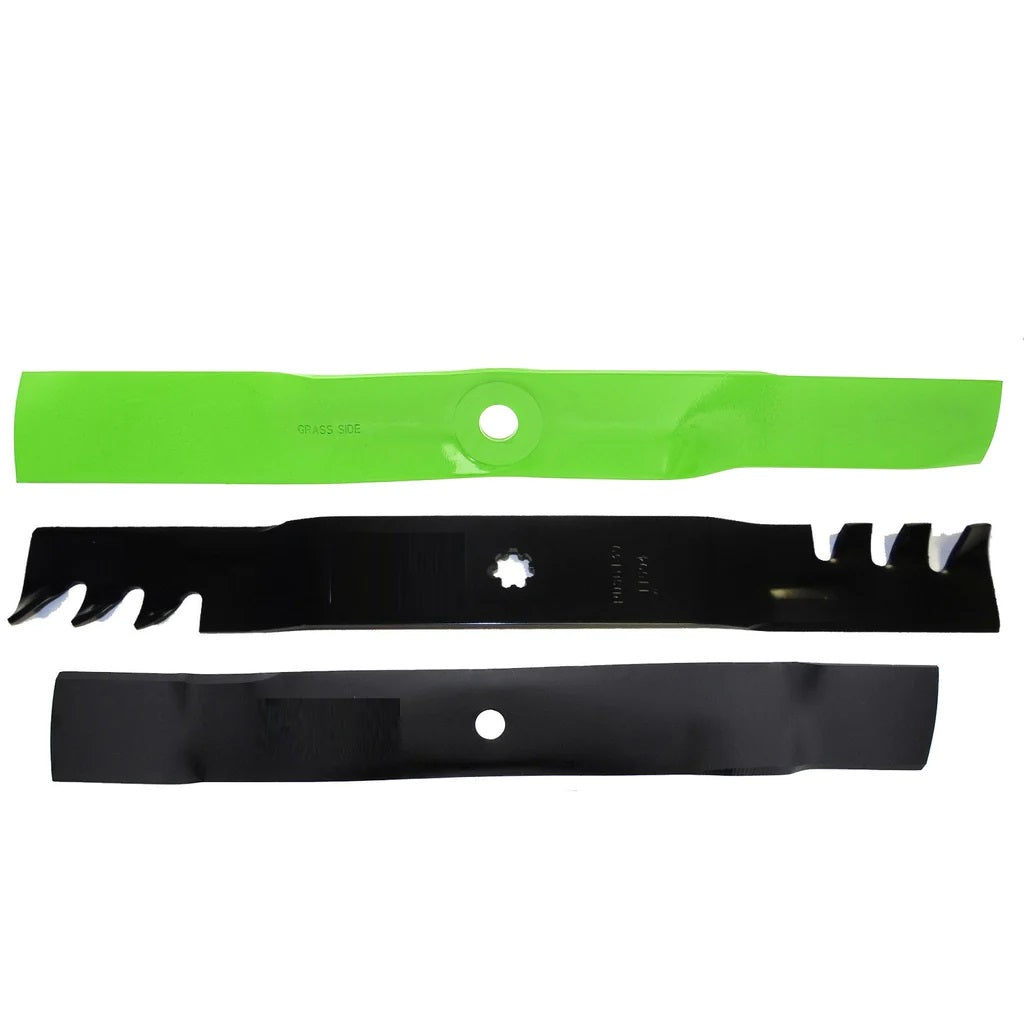 3 x Blades for John Deere Ride On Lawn Mower