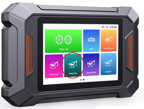 DPF Regen & Diagnostic Scanner for Komatsu