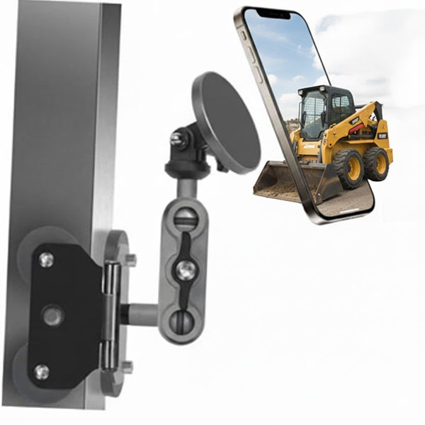 100lb Magnetic Phone Mount for Caterpillar Skid Steer - Heavy Duty Phone Mount Holder