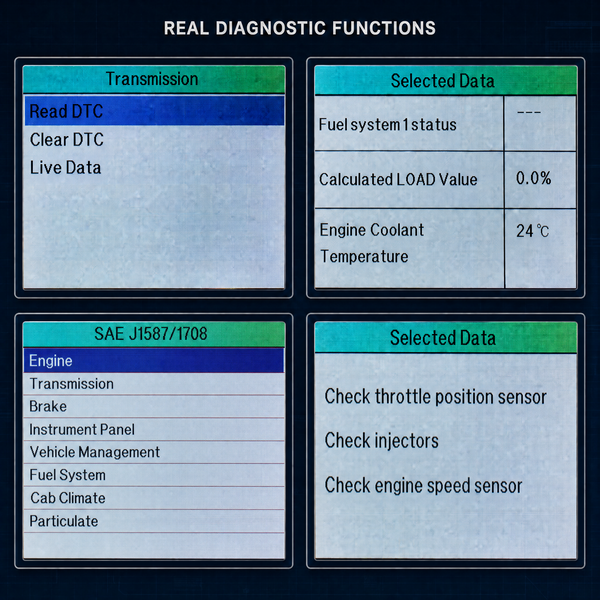Caterpillar Wheel & Crawler Loader Compatible Diagnostic Scan Tool Fault Code Reader