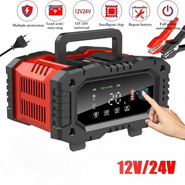 12V/24V Battery Jump Starter Charger & Maintainer for Yanmar Tractor