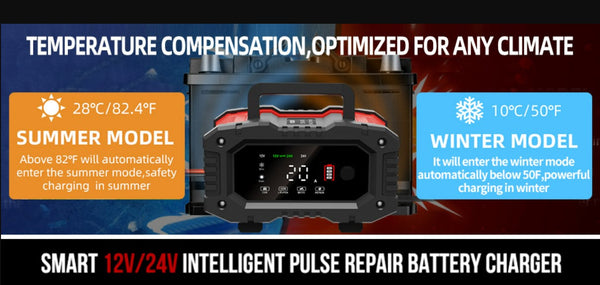 12V/24V Battery Jump Starter Charger & Maintainer for TYM Tractor