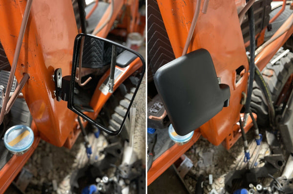 Backup Side View Mirrors for Versatile Tractor
