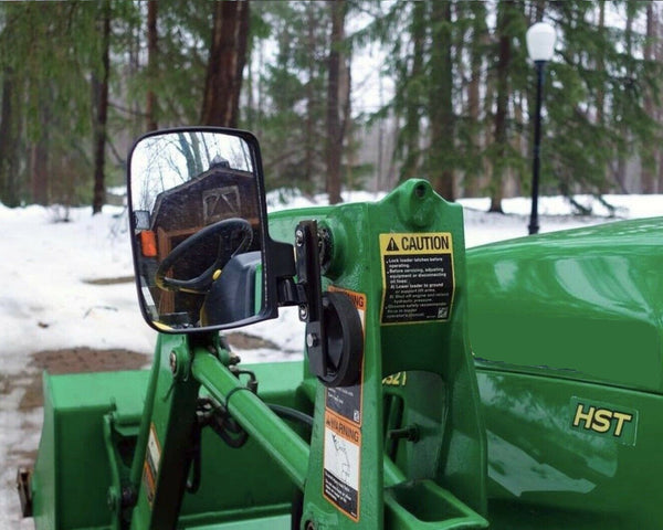 John Deere 2025r Compatible Tractor Backup Side View Mirrors