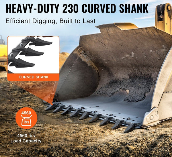 Bucket Tooth Bar for Kubota L2502 Tractor - No Drilling Required