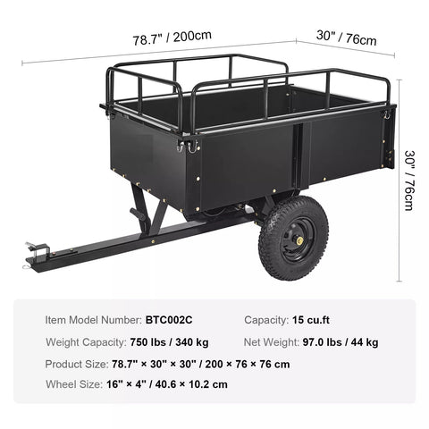 Dump cart for husqvarna lawn tractor online