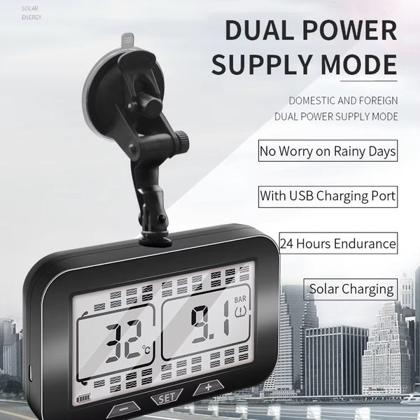 LCD Tire Pressure Monitoring System (TPMS) for Freightliner Truck & Trailer