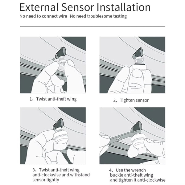 LCD Tire Pressure Monitoring System (TPMS) for Mack Truck & Trailer