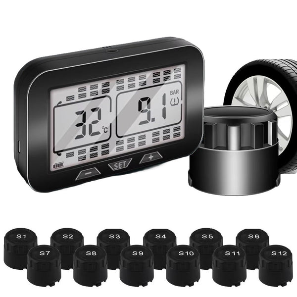LCD Tire Pressure Monitoring System (TPMS) for Mack Truck & Trailer