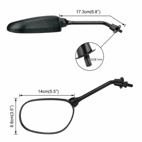 Rear Side View Mirrors for Honda ATV