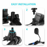 Rear Side View Mirrors for Kawasaki ATV