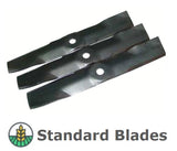 3 x Blades for John Deere Ride On Lawn Mower