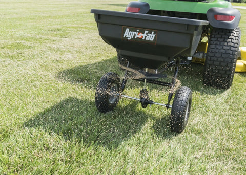 Fertilizer spreader online pull behind mower