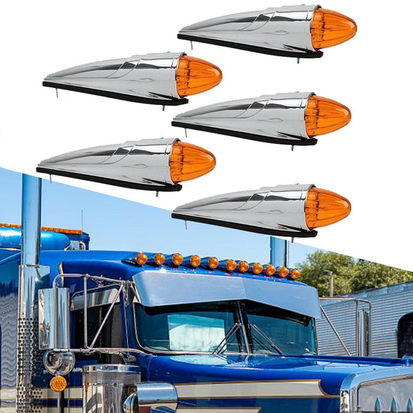 Amber LED Truck Cab Roof Marker Lights for Peterbilt